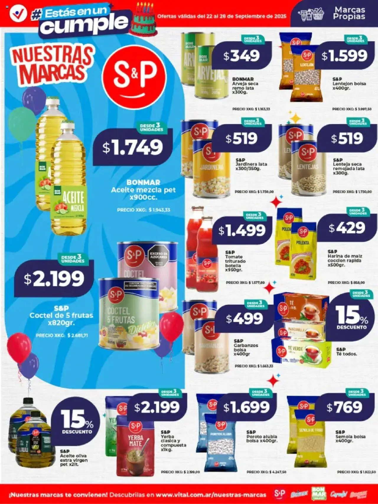 Vital Especial nuestras marcas - Abasto del 22/09/2025 >> Catálogo