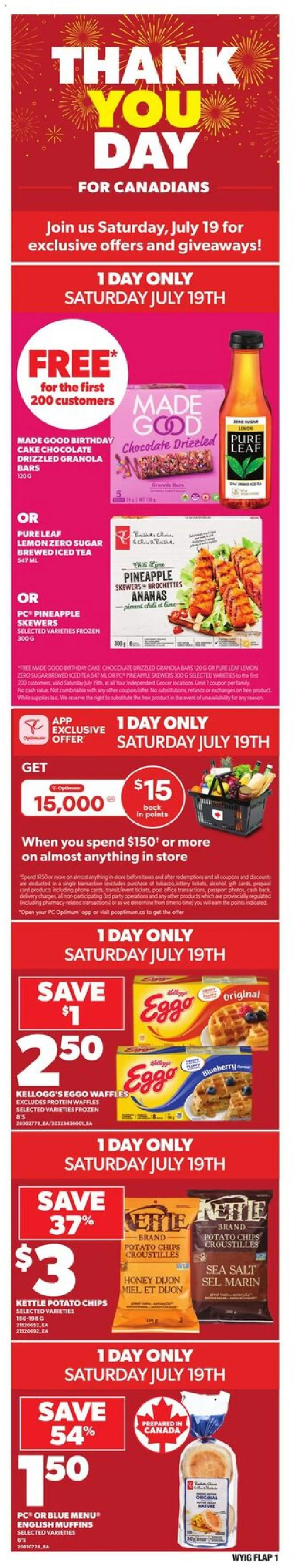 Independent Grocer flyer valid from Jul 17, 2025 - page number 1