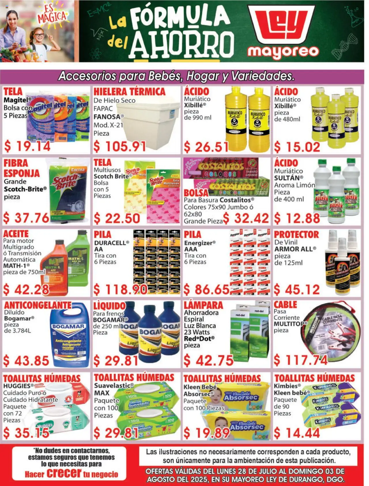 Folleto Mayoreo Casa Ley y sus promociones válidas desde el 28/07/2025 - Número de página 1