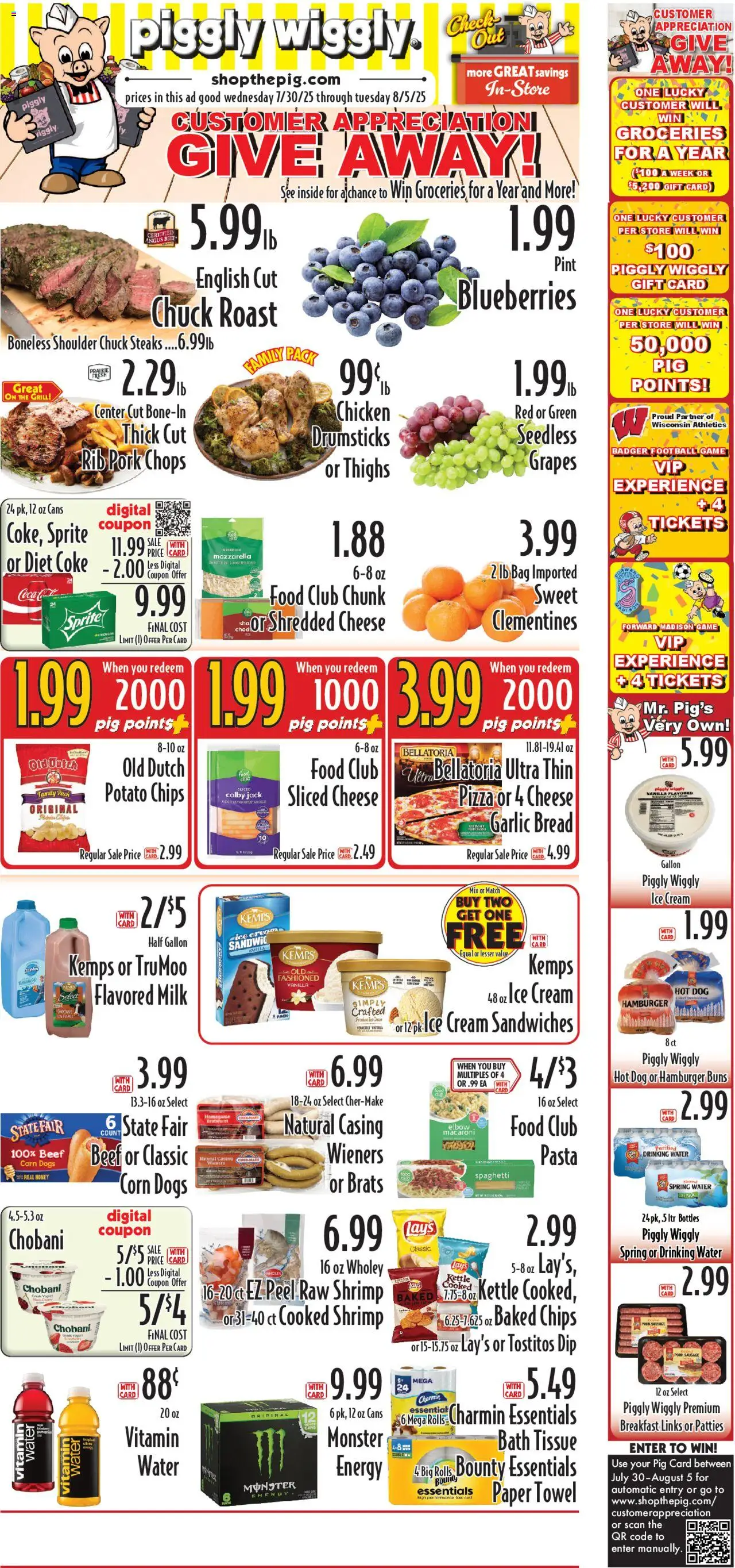 Piggly Wiggly Weekly Ad from 07/30/2025 - Flyer - Page number 1