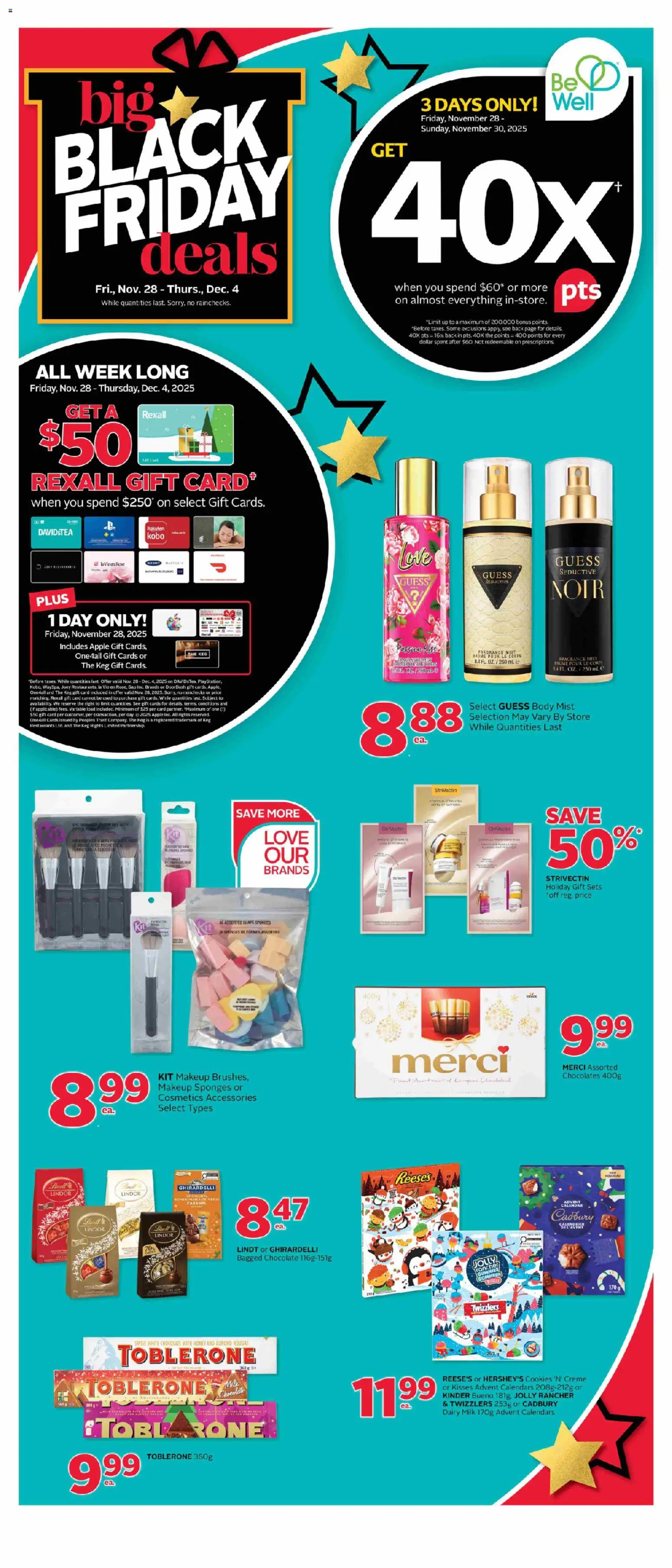Preview of leaflet Black Friday from shop Rexall is valid from Nov 28, 2025