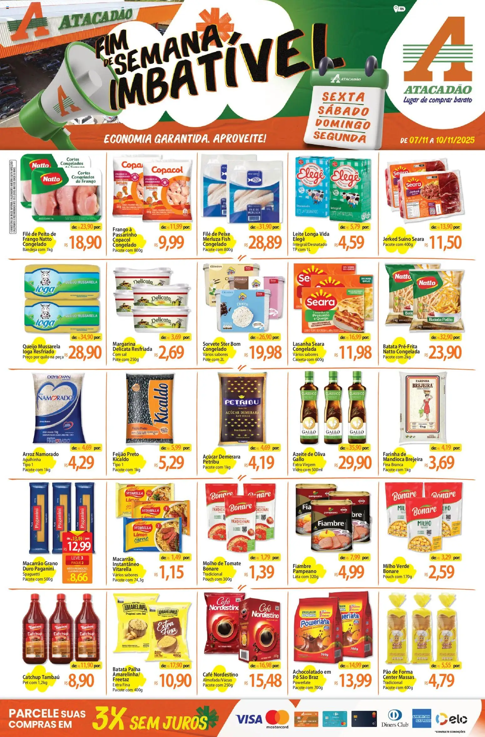 Pré-Visualização do folheto "Ofertas - RN" da loja Atacadão válido a partir de 07/11/2025