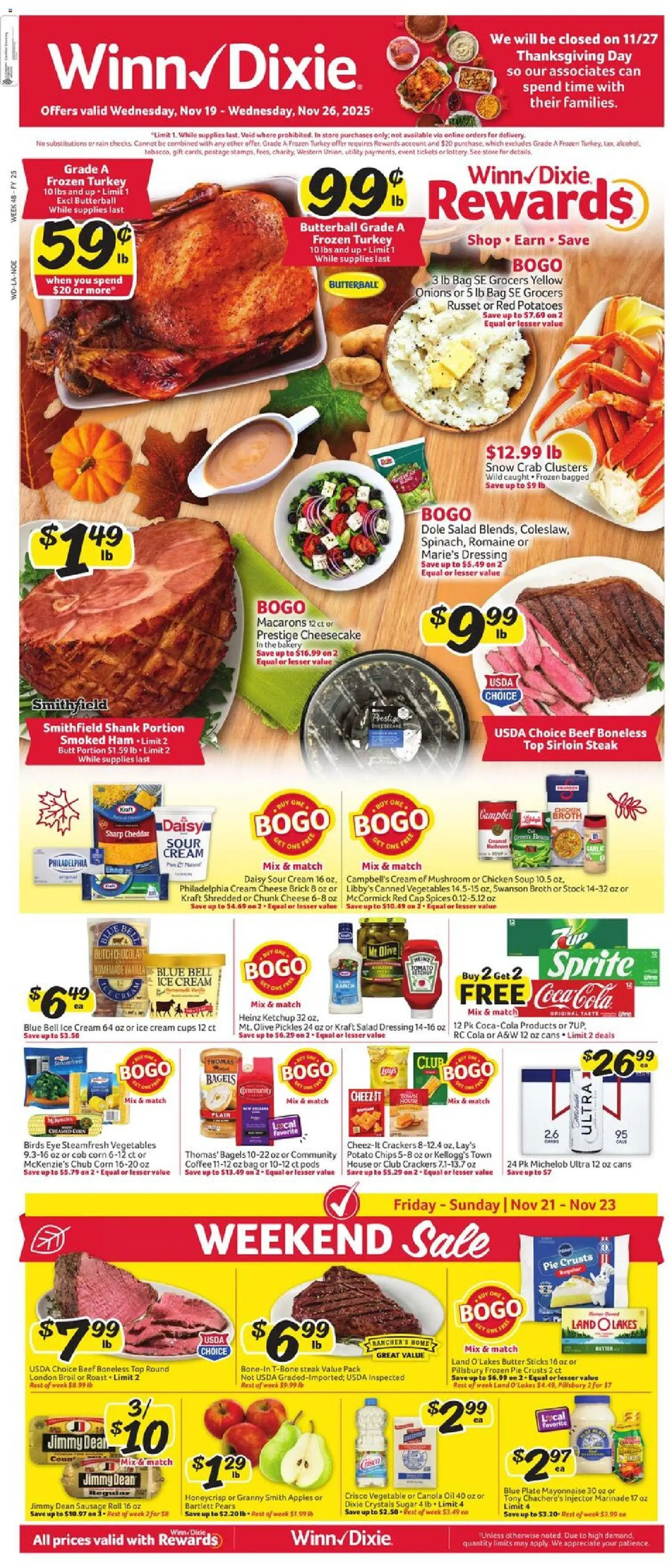 Ad Preview of Winn Dixie Weekly Ad from 11/19/2025