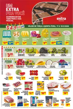 Pré-Visualização do folheto "Extra ofertas de Mercado Terça e Quinta" da loja Extra válido a partir de 17/03/2026