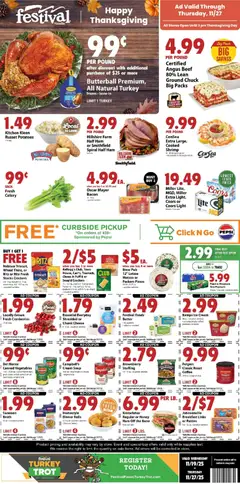 Ad Preview of Festival Foods Weekly Ad from 11/19/2025 | Page: 1