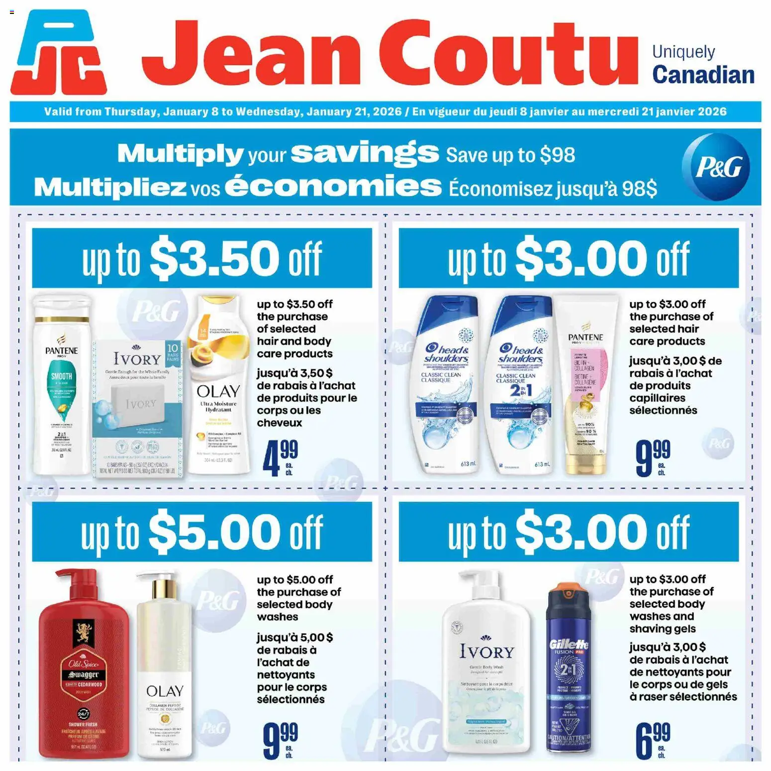 Preview of leaflet More savings flyer from shop Jean Coutu is valid from Jan 08, 2026