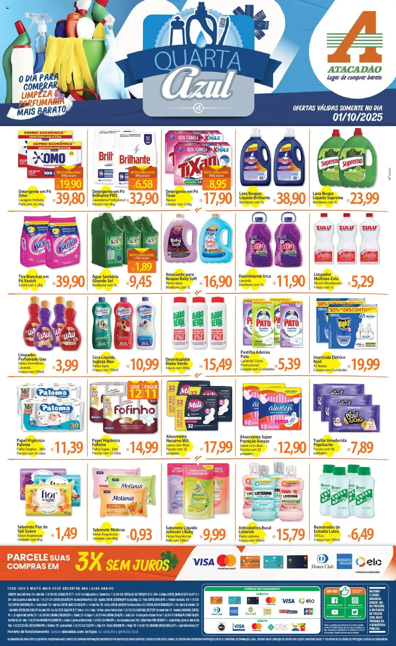 Atacadão folheto "Ofertas - PR" válido a partir de 01/10/2025 - número de página 1