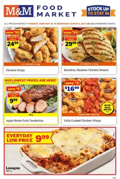 Preview of leaflet Weekly flyer / circulaire from shop M&M Food Market is valid from Feb 26, 2026