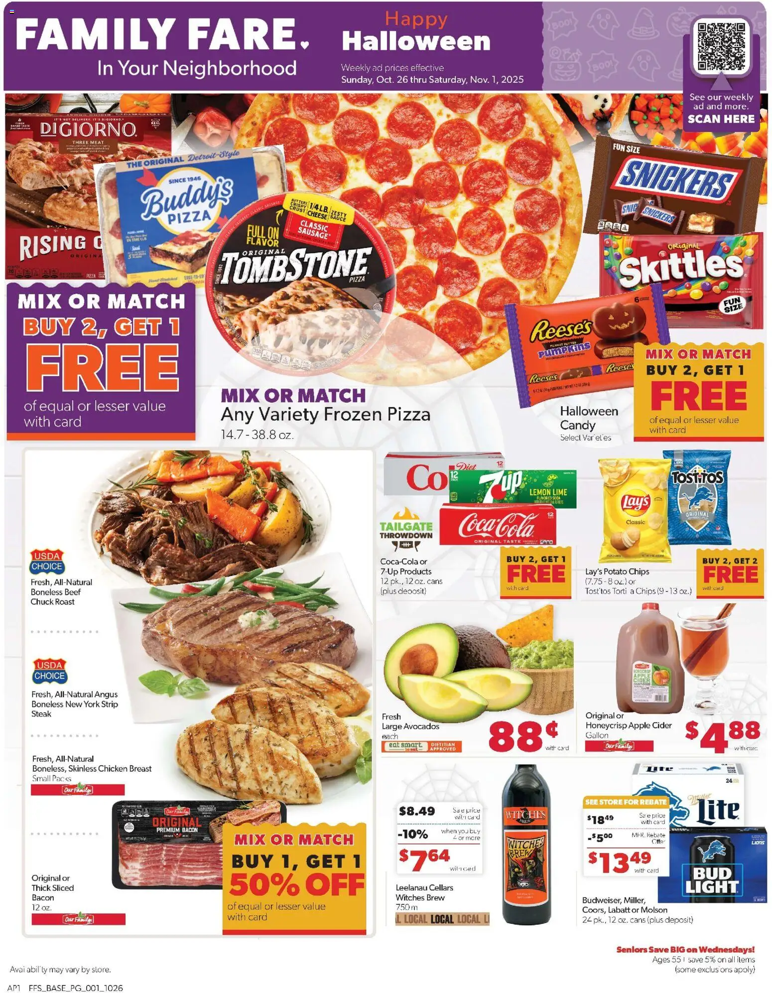 Family Fare Weekly Ad - MI from 10/26/2025 - Flyer - Page number 1