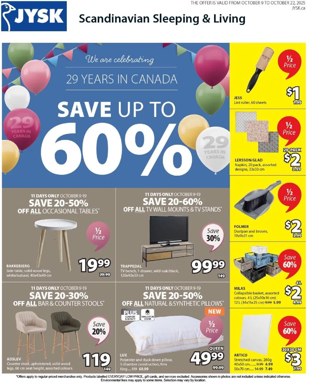 JYSK flyer valid from Oct 09, 2025 - page number 1