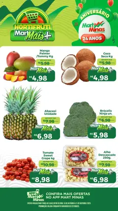 Pré-Visualização do folheto "Ofertas Hortifruti" da loja Mart Minas válido a partir de 15/10/2025