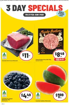 Preview of catalogue 3 Day Specials NT from shop IGA valid 27/02/2026