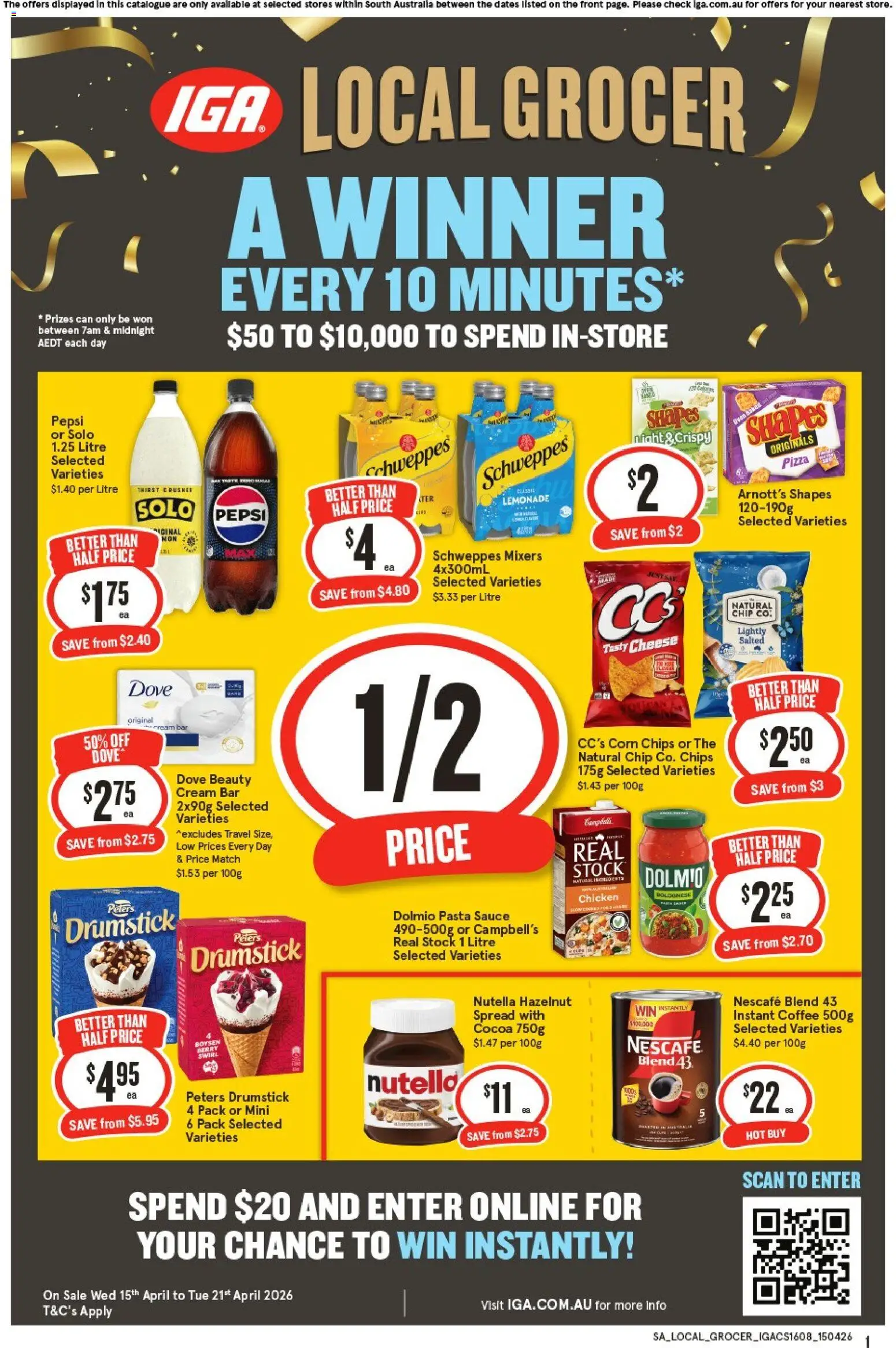 Preview of catalogue IGA Local Grocer SA from shop IGA valid 15/04/2026