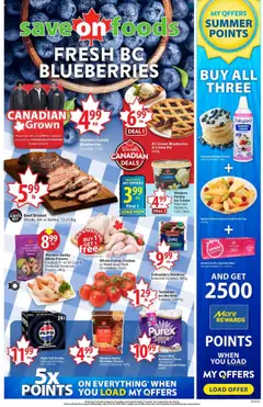 Un aperçu du dépliant Weekly flyer / circulaire du magasin Save on foods est valide à partir 24 juill. 2025