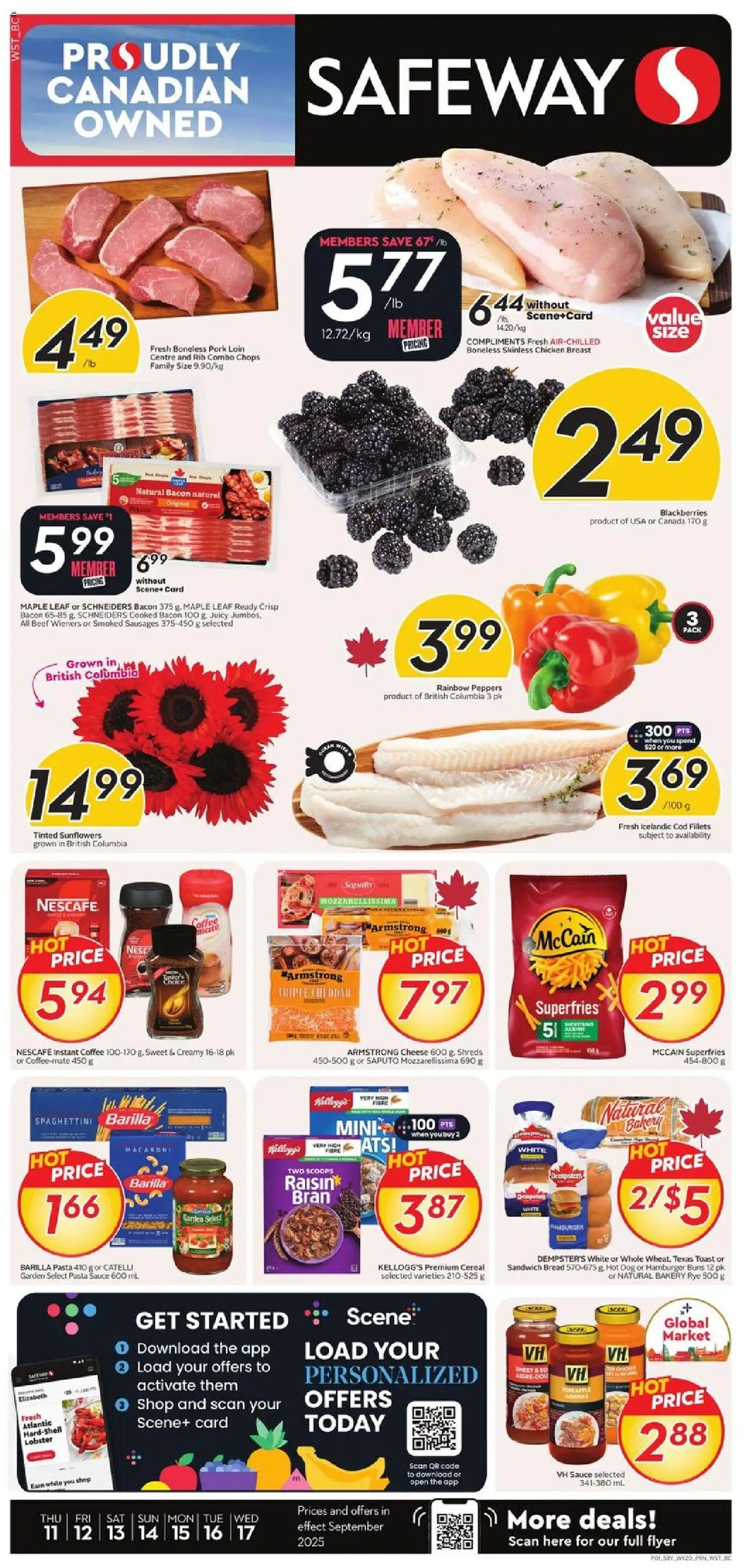 Safeway flyer valid from Sep 11, 2025 - page number 1