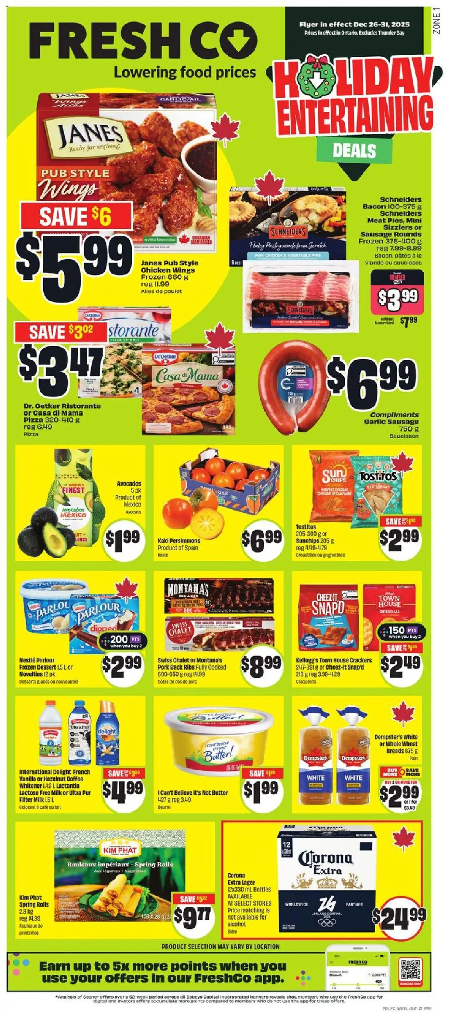 Preview of leaflet Weekly flyer / circulaire from shop FreshCo is valid from Dec 26, 2025