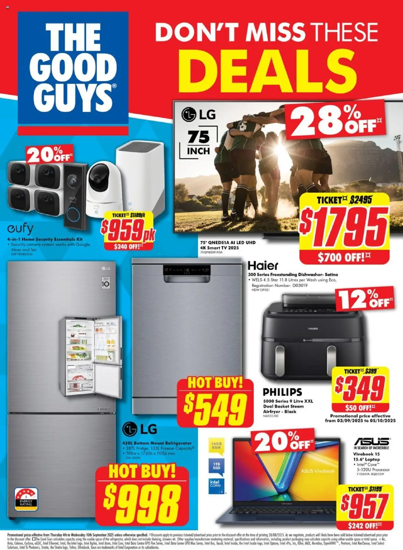 The Good Guys catalogue valid from 03/09/2025 - page 1