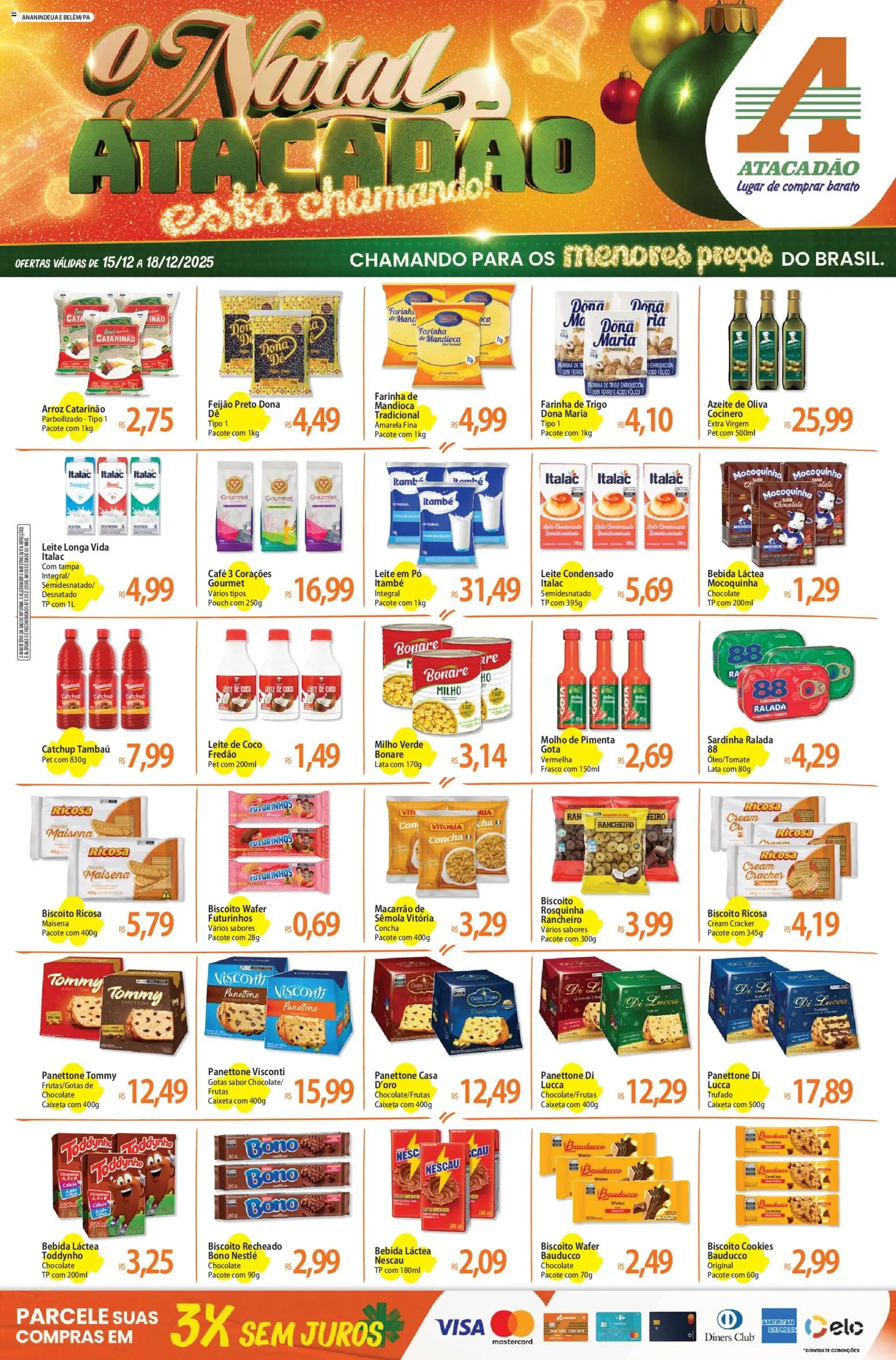Pré-Visualização do folheto "Ofertas - PA" da loja Atacadão válido a partir de 15/12/2025