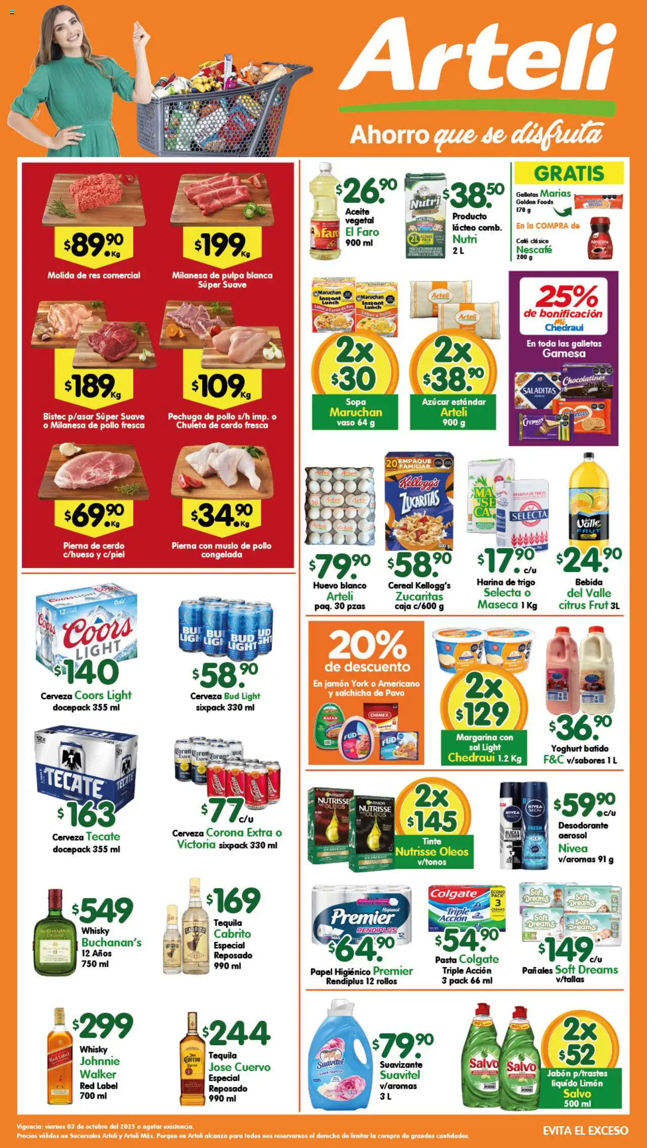 Folleto Tuxpan Arteli y sus promociones válidas desde el 03/10/2025 - Número de página 1