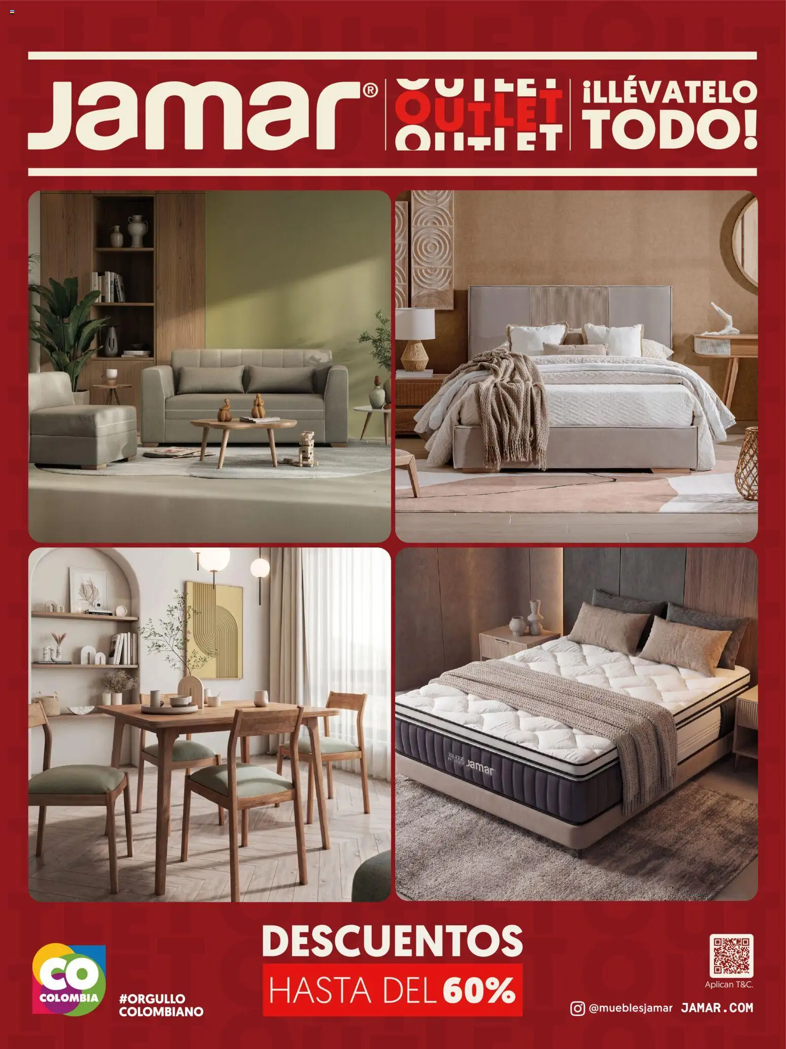 Vista previa del prospecto Outlet 2026 del almacen Muebles jamar válida del 07/01/2026 al 