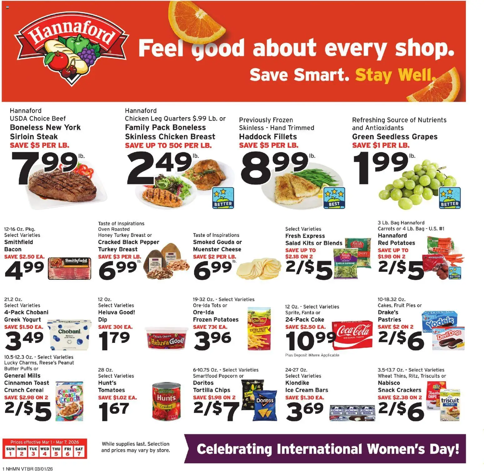 Ad Preview of Hannaford Weekly Ad from 03/01/2026