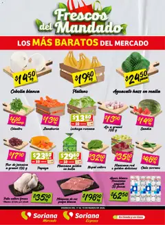 Vista previa las ofertas de la tienda Soriana - Soriana Frescos del Mandado Mercado: Ver, Tab, Chis, Camp, Yuc y Q. Roo desde el 17/03/2026 