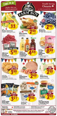 Un aperçu du dépliant Weekly flyer / circulaire du magasin Farm Boy est valide à partir 31 juill. 2025
