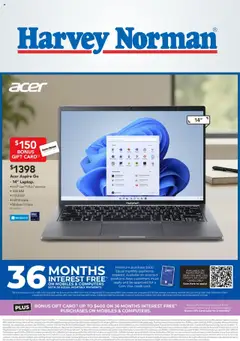 Preview of catalogue Explore Deals on Laptops and Accessories from shop Harvey Norman valid 13 Oct 2025