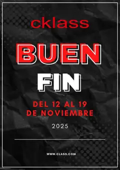 Vista previa las ofertas de la tienda Cklass - Buen Fin desde el 12/11/2025 
