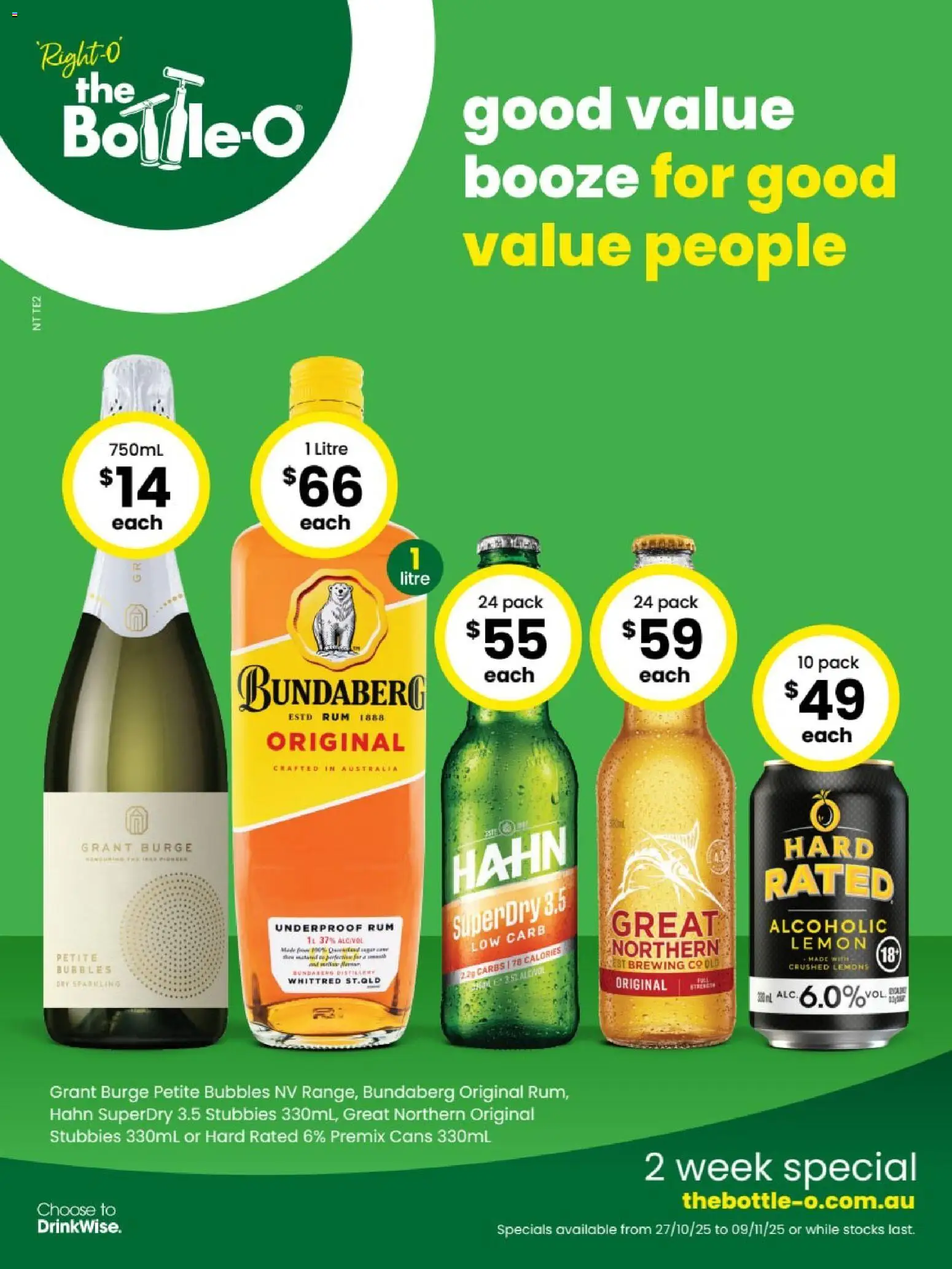 The Bottle-O catalogue valid from 27/10/2025 - page 1
