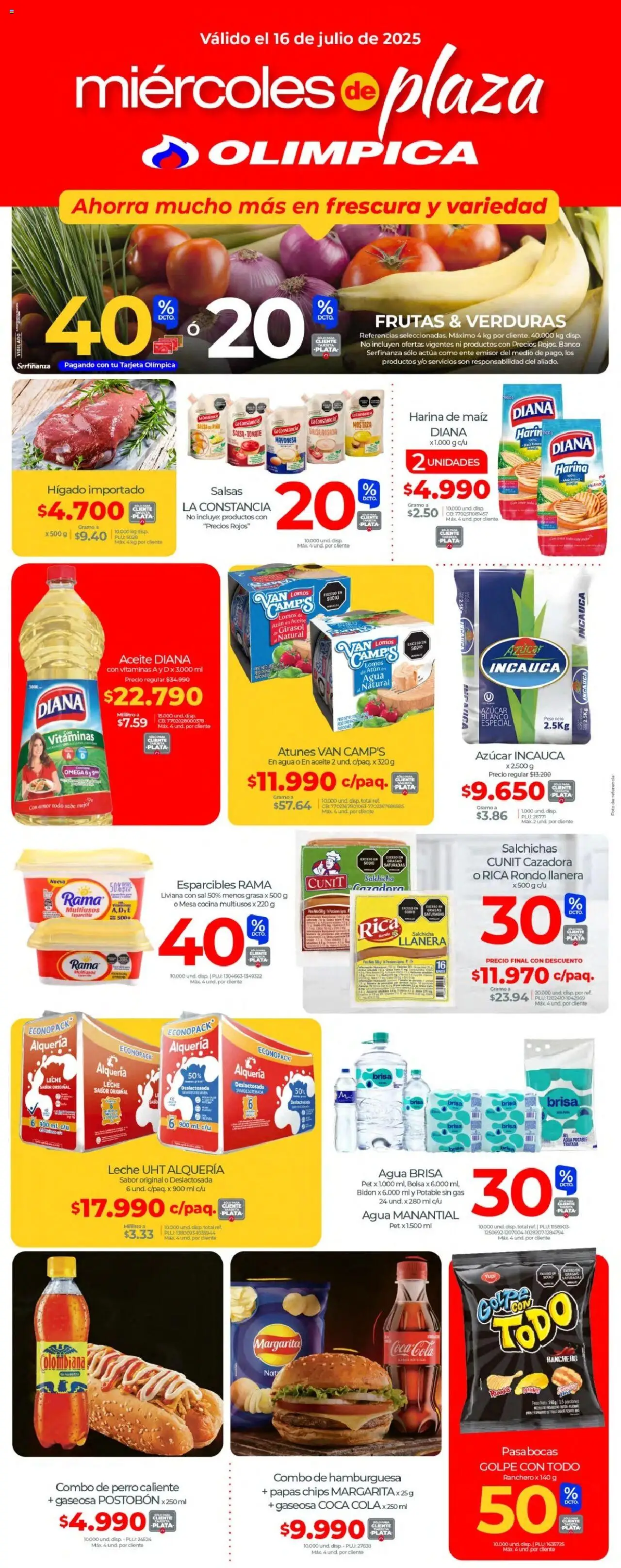 Olímpica Catálogo: 16/07/2025 - 16/07/2025 > Últimas Ofertas pagina numero 1
