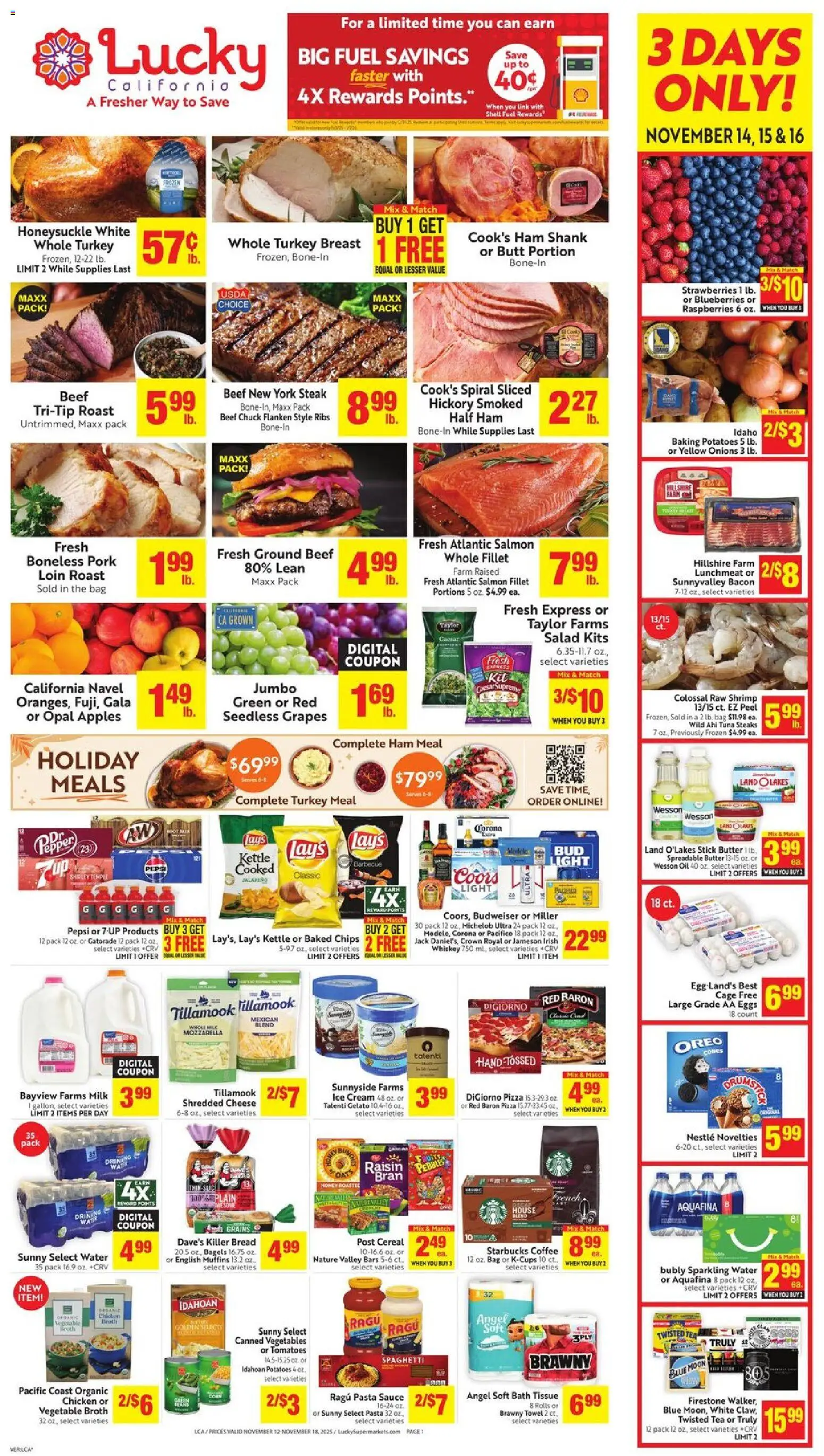 Ad Preview of Lucky Supermarkets Weekly Ad from 11/12/2025