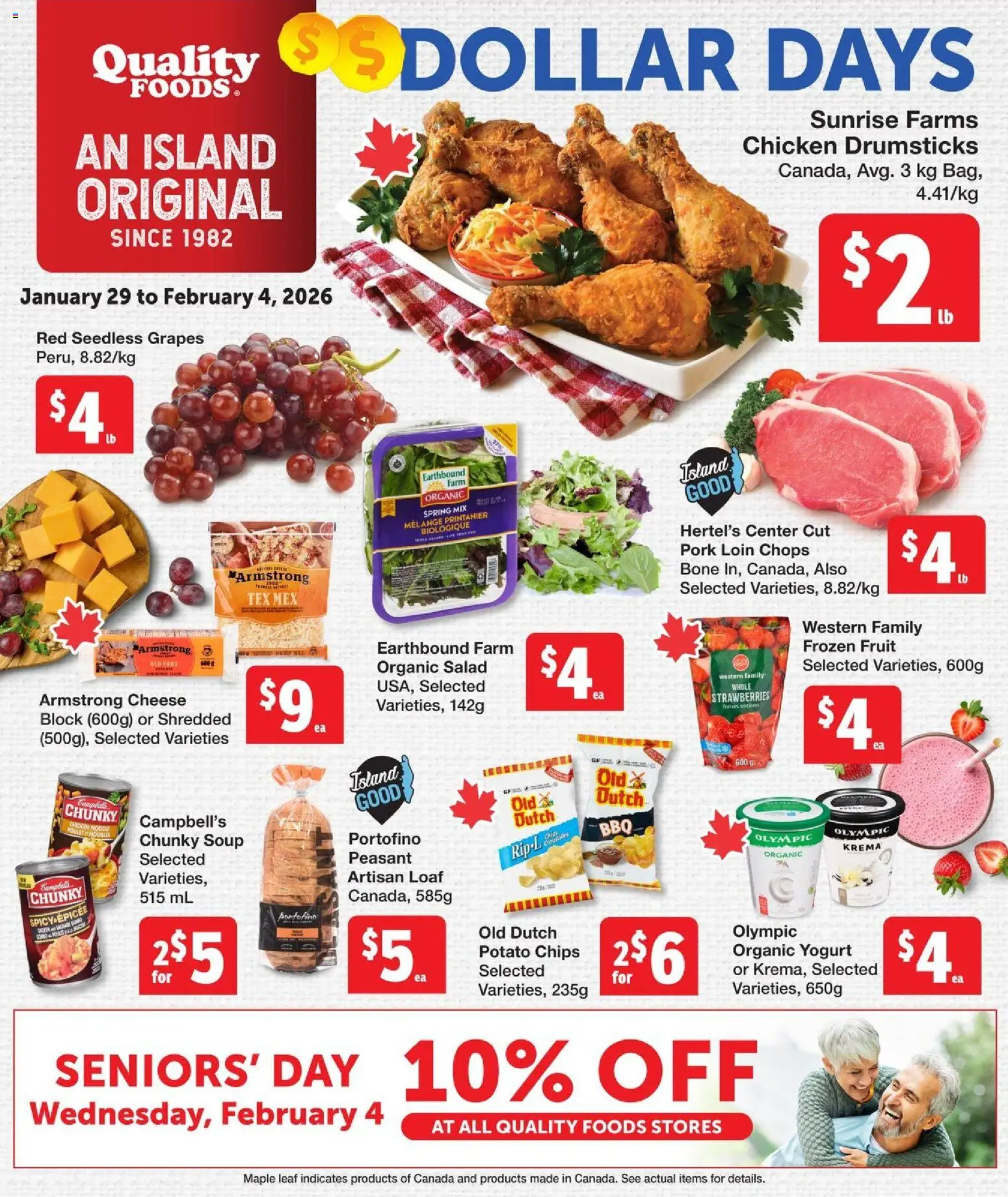 Preview of leaflet Weekly flyer / circulaire from shop Quality Foods is valid from Jan 29, 2026