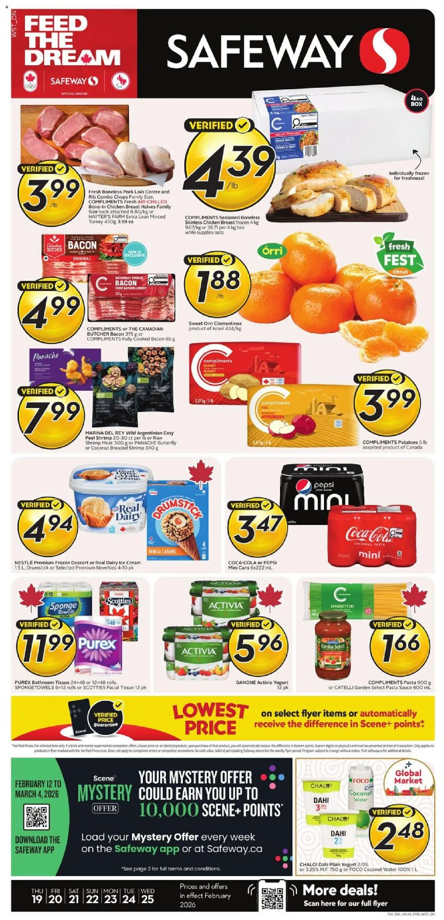 Preview of leaflet Weekly flyer / circulaire from shop Safeway is valid from Feb 19, 2026