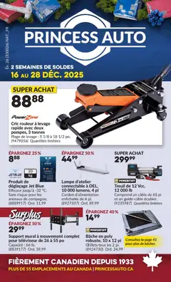 Preview of leaflet 2 Semaines de Soldes ! from shop Princess Auto is valid from Dec 16, 2025