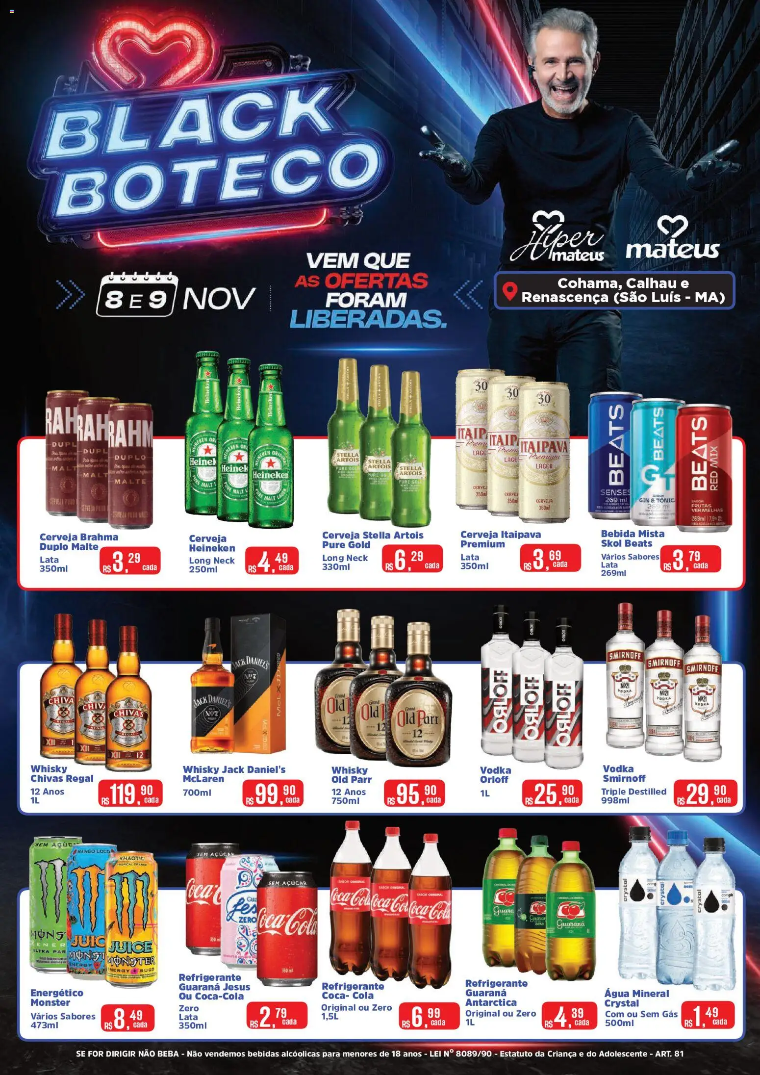 Pré-Visualização do folheto "Black Friday" da loja Mateus válido a partir de 08/11/2025