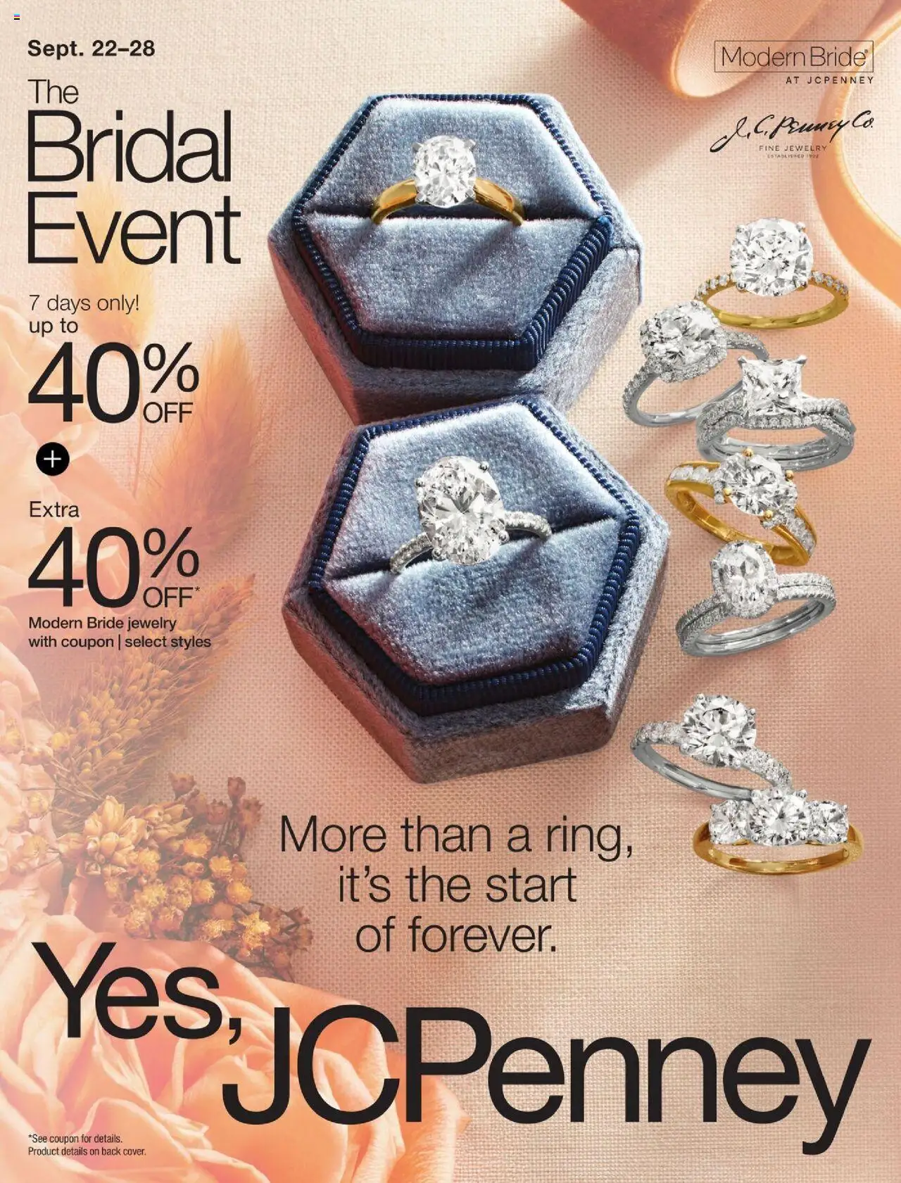 JCPenney The Bridal Event from 09/22/2025 - Flyer - Page number 1