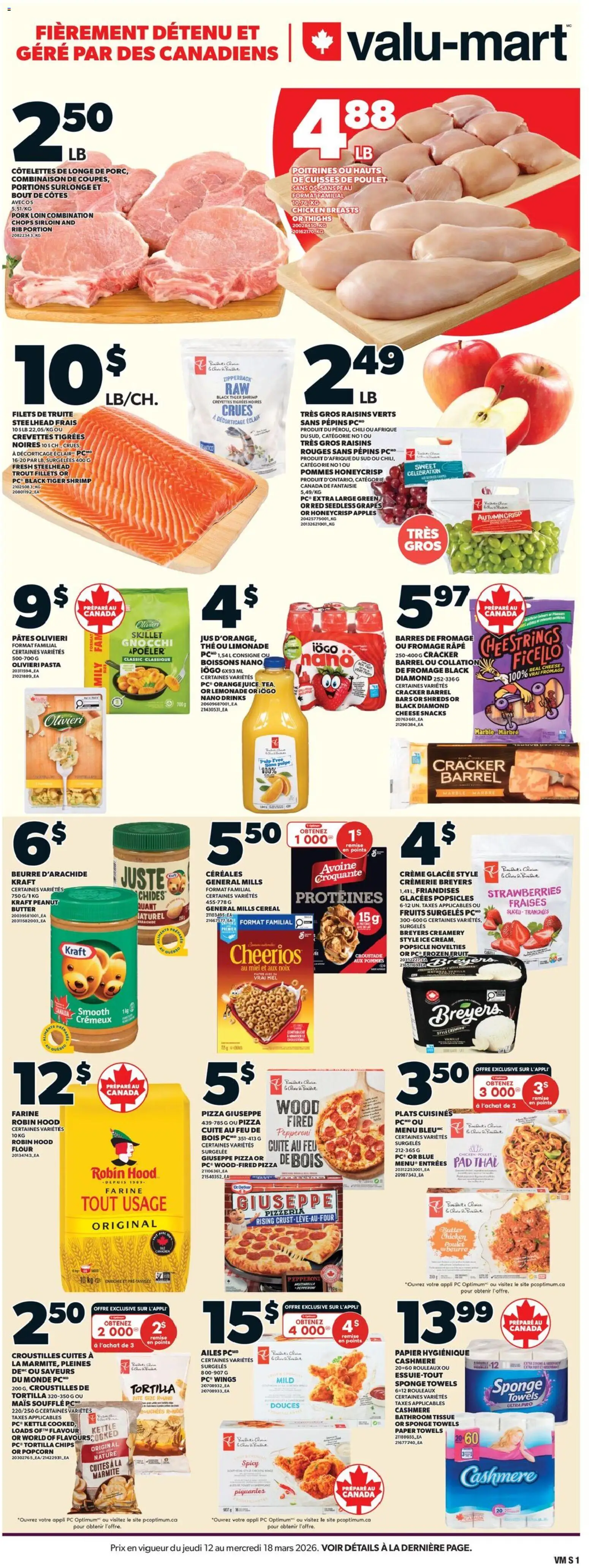 Preview of leaflet Valu Mart circulaire from shop Valu Mart is valid from Mar 12, 2026