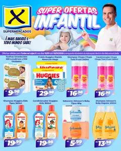 Pré-Visualização do folheto "Ofertas Infantil" da loja X Supermercados válido a partir de 10/01/2026