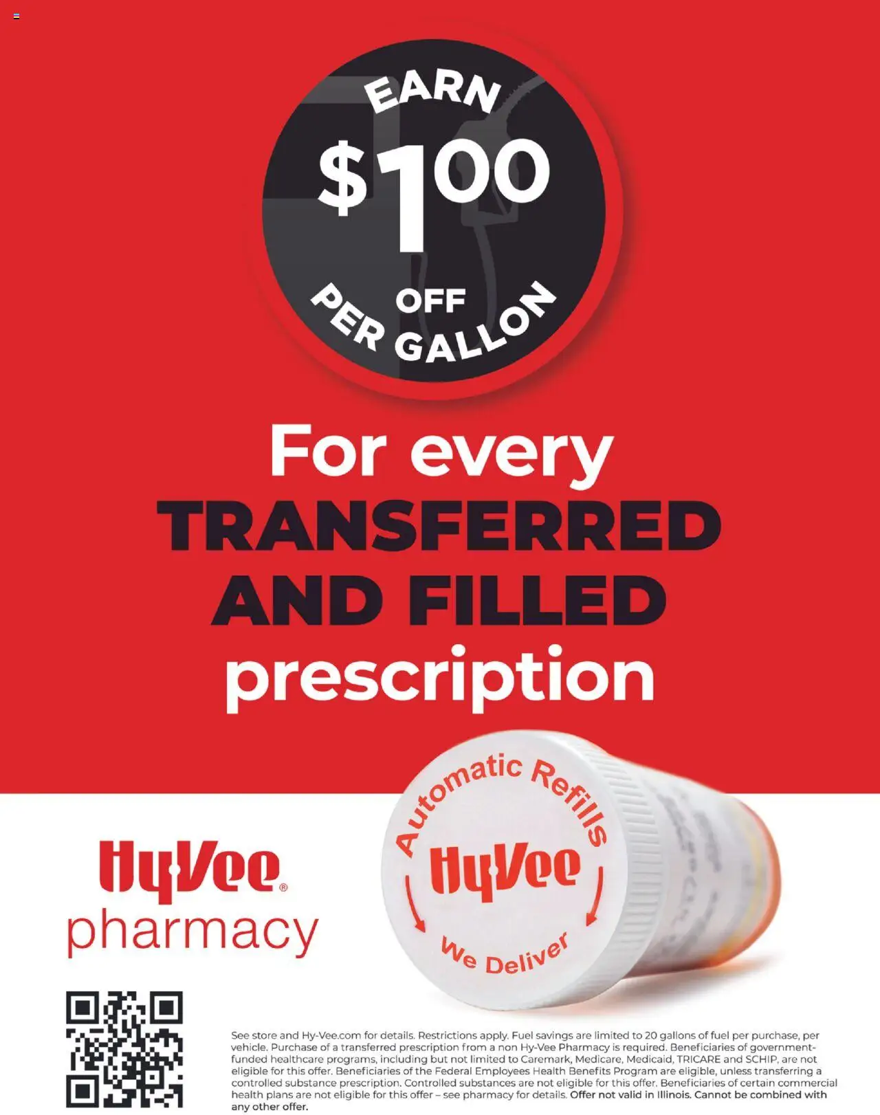 HyVee Pharmacy Fuel Saver from 09/15/2025 - Flyer - Page number 1