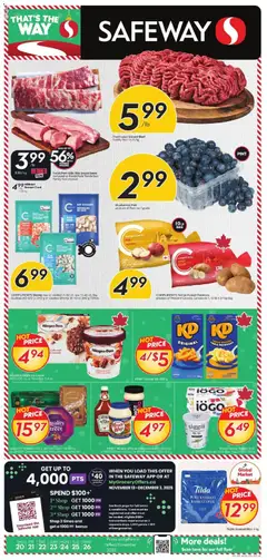 Un aperçu du dépliant Weekly Flyer - BC du magasin Safeway est valide à partir 20 nov. 2025