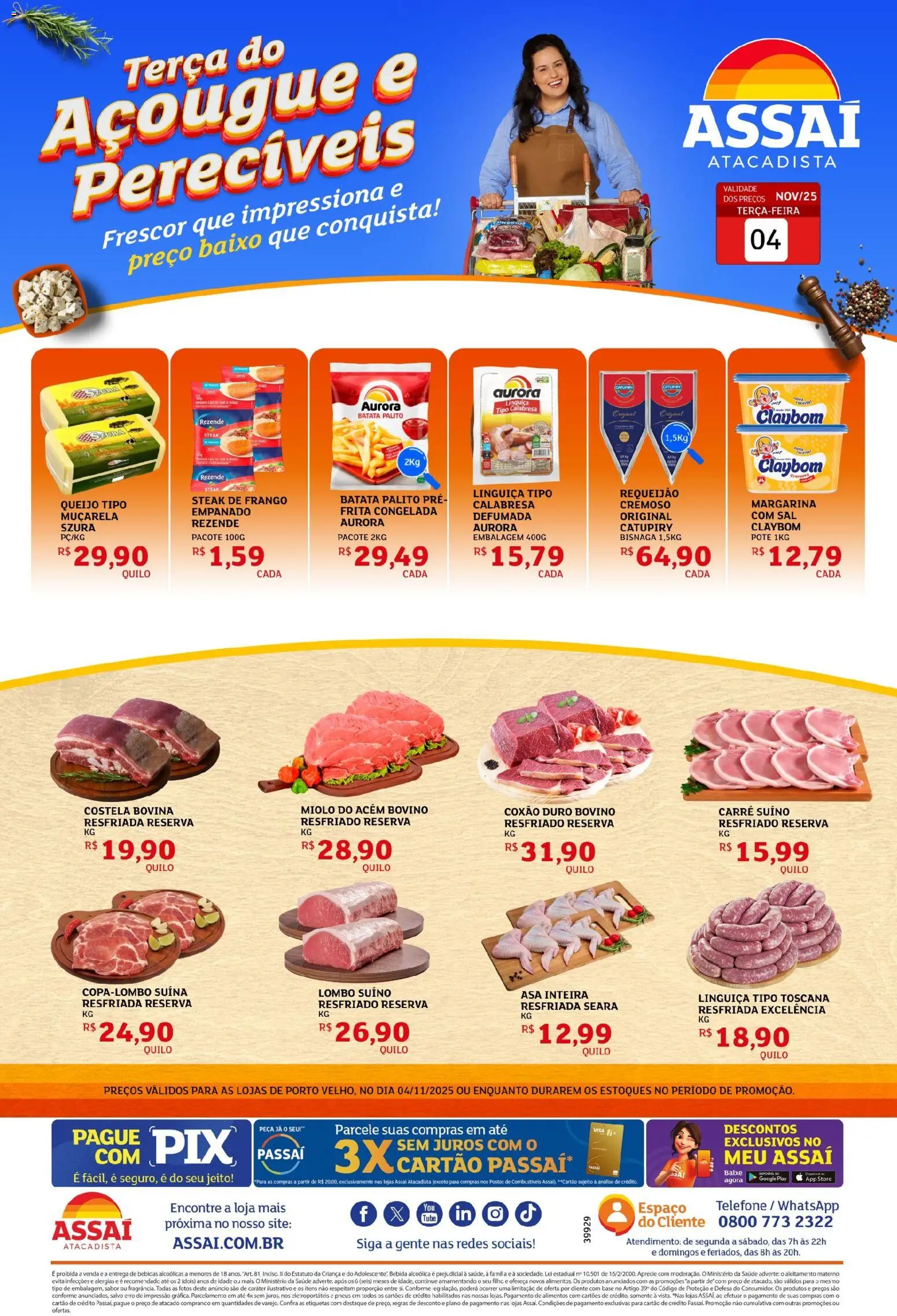 Pré-Visualização do folheto "Encarte - RO" da loja Assaí Atacadista válido a partir de 04/11/2025