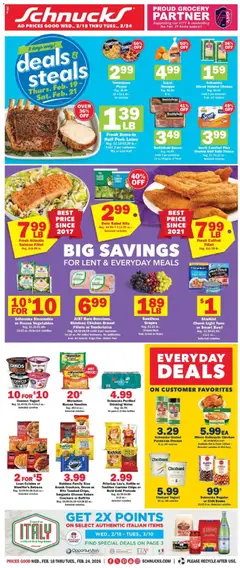 Ad Preview of Schnucks Weekly Print Ad - IL from 02/18/2026