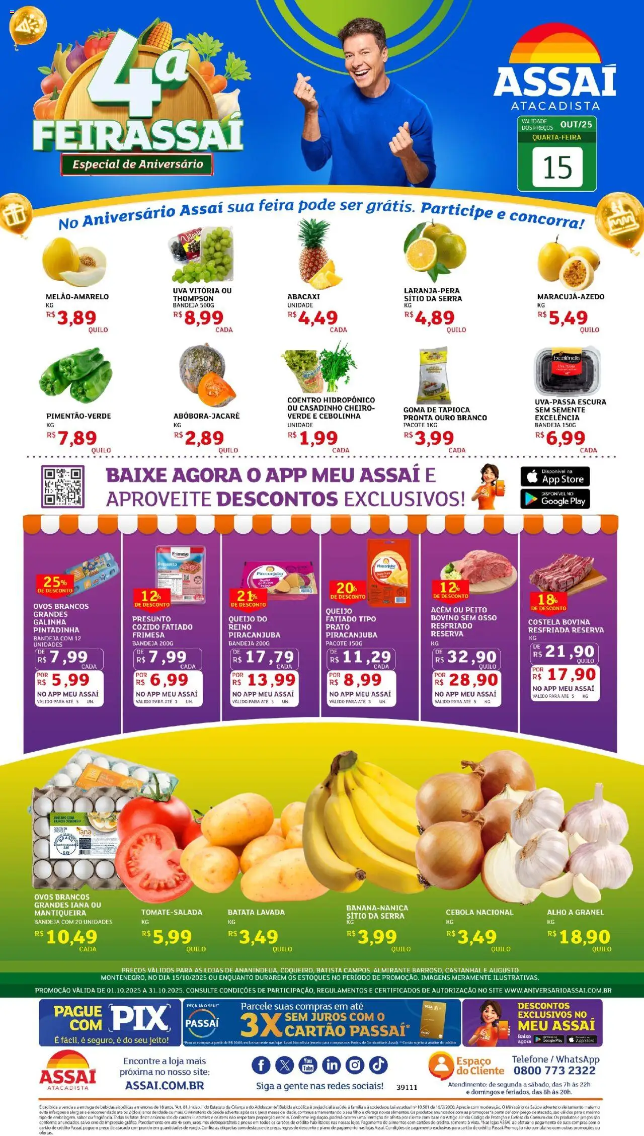 Assaí Atacadista folheto "Encarte - PA" válido a partir de 15/10/2025 - número de página 1