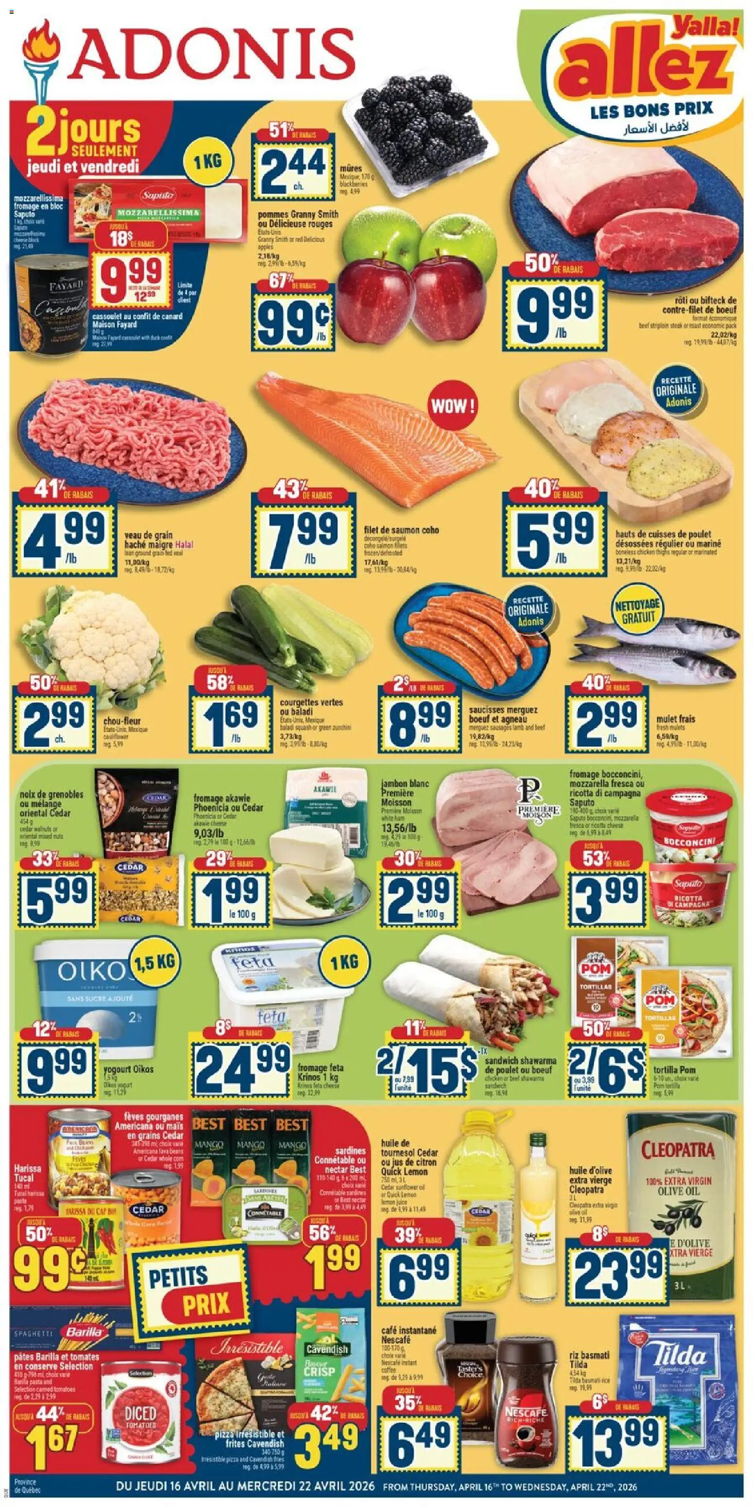 Preview of leaflet Adonis circulaire from shop Adonis is valid from Apr 16, 2026