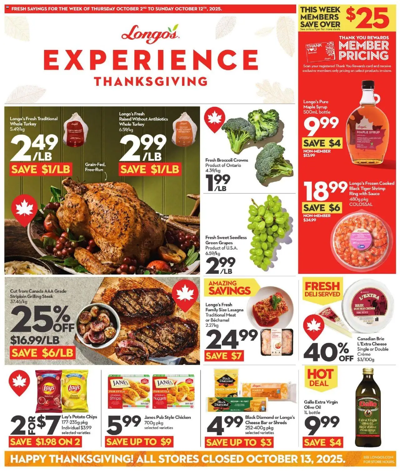 Longo's flyer valid from Oct 02, 2025 - page number 1