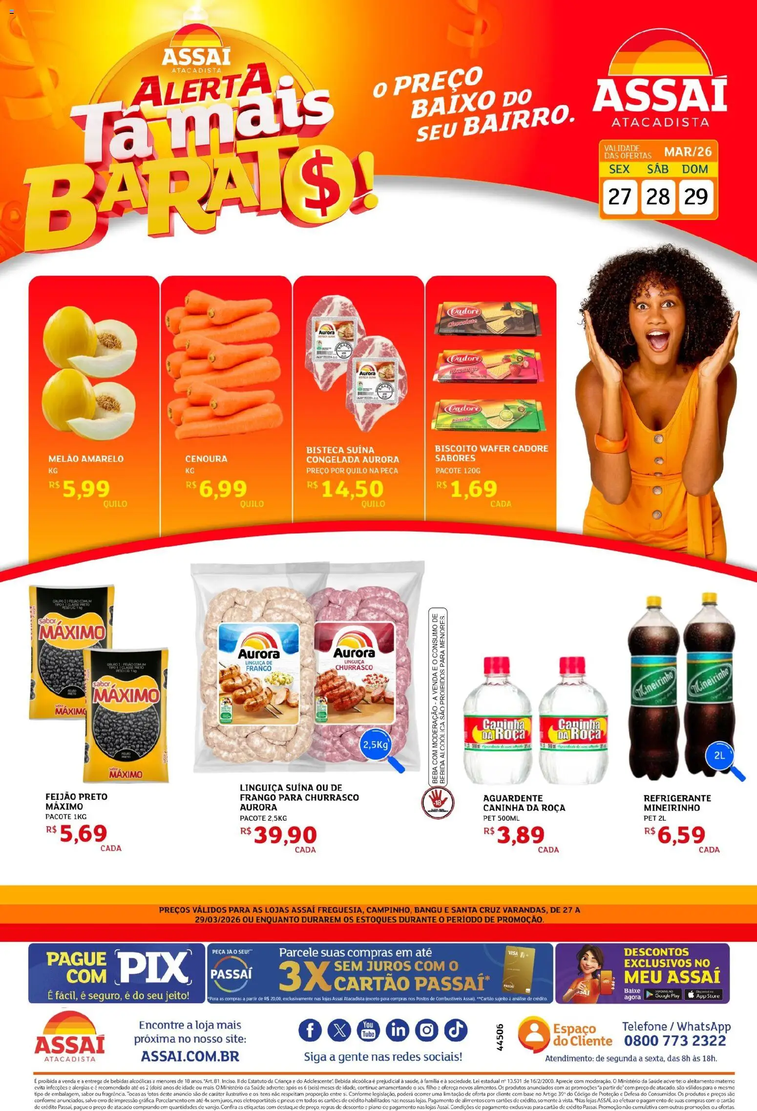 Pré-Visualização do folheto "Assaí Atacadista ofertas - RJ" da loja Assaí Atacadista válido a partir de 27/03/2026