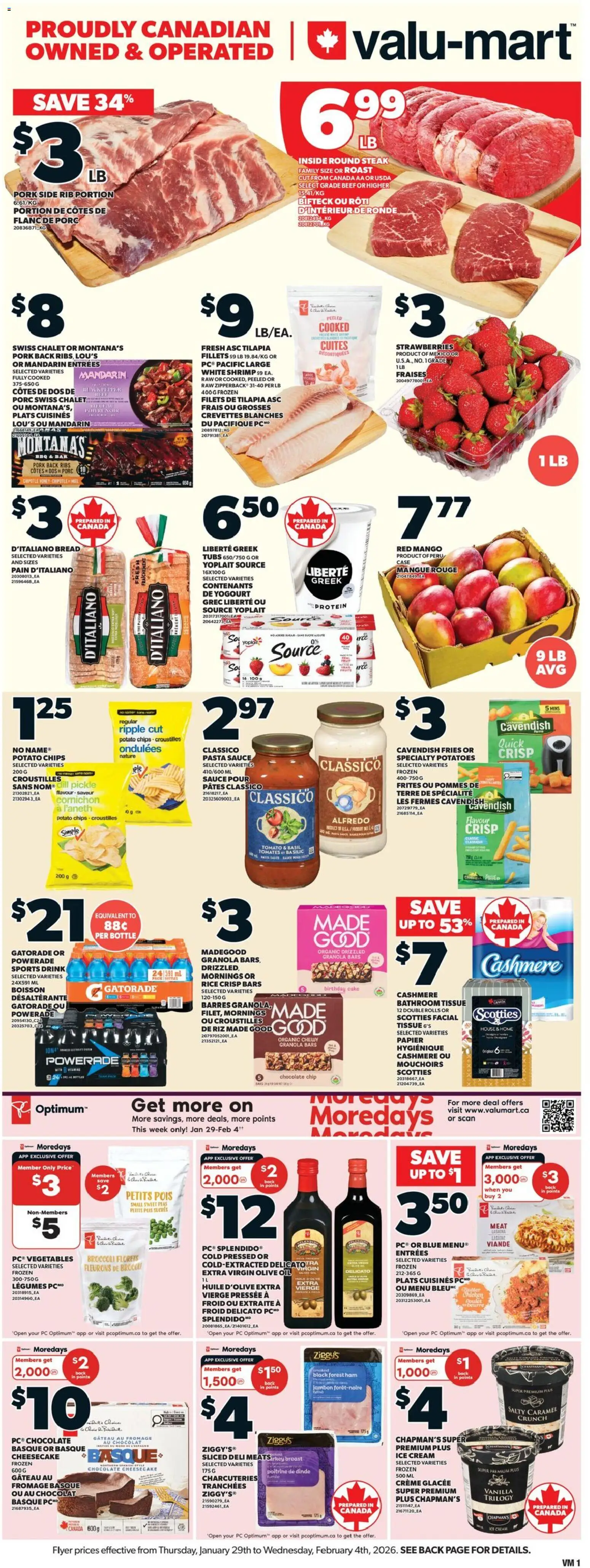 Preview of leaflet Weekly Flyer from shop Valu Mart is valid from Jan 29, 2026