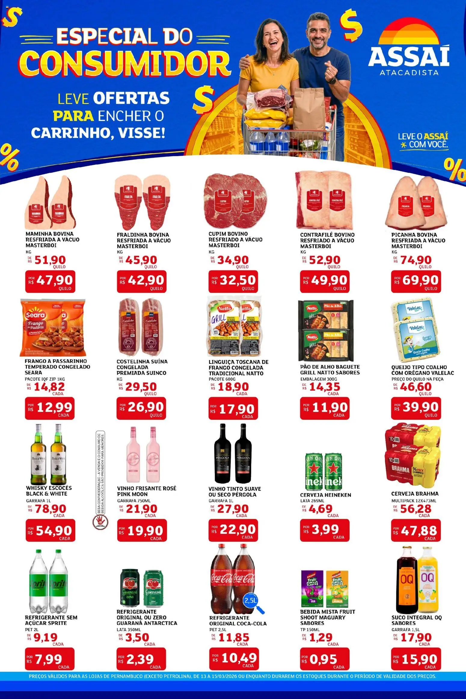 Pré-Visualização do folheto "Assaí Atacadista ofertas - PE" da loja Assaí Atacadista válido a partir de 13/03/2026