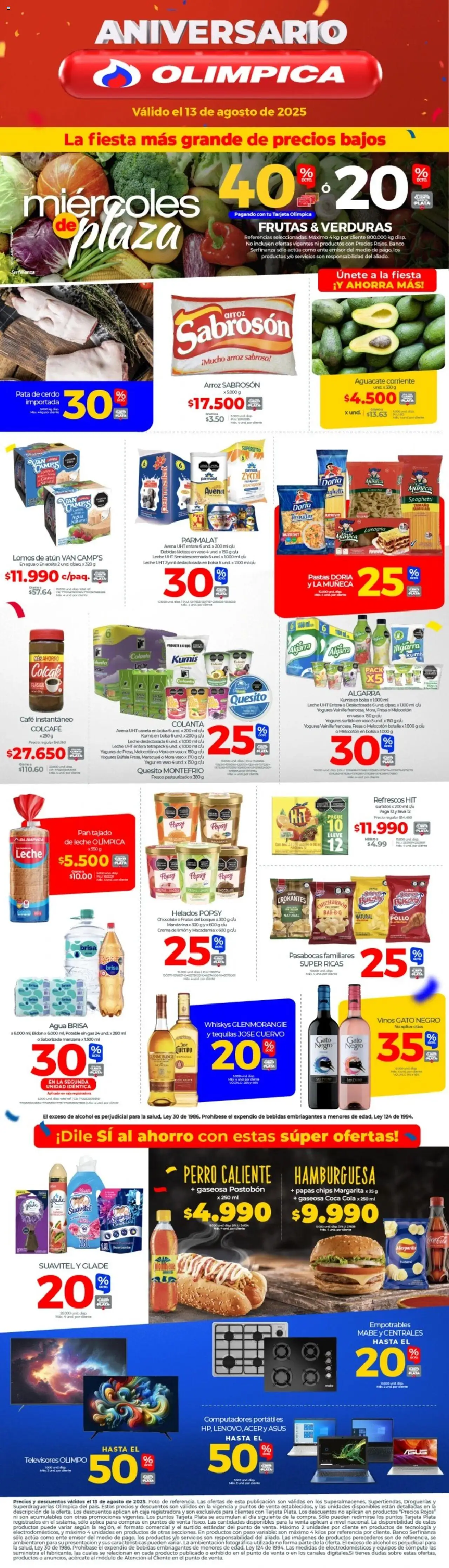 Olímpica Catálogo: 11/08/2025 - 13/08/2025 > Últimas Ofertas pagina numero 1